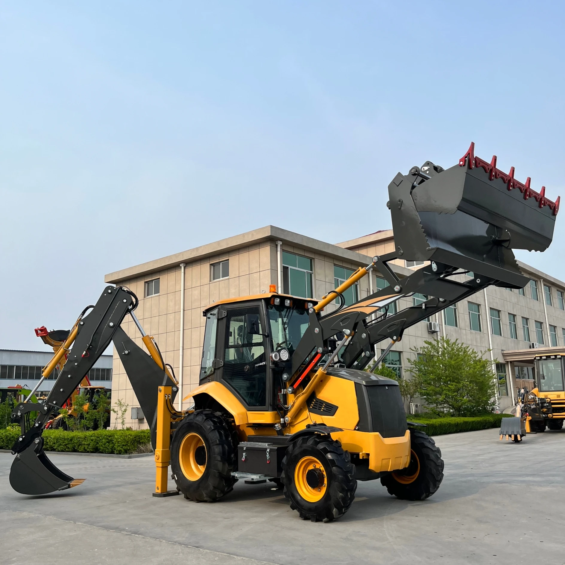 New Material FURD Factory Price Chinese Backhoe Excavator Loaders Mini 4X4 Backhoe Loader with Price for Sale China