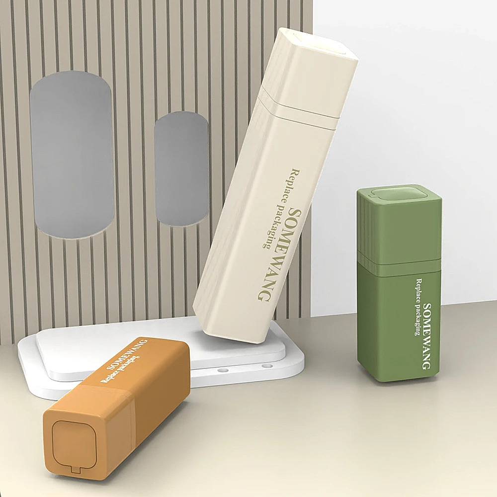 Airless Pump Bottle Portable Refillable 15ml 30ml 50ml Twist Plastic Lotion Bottle Customized Color