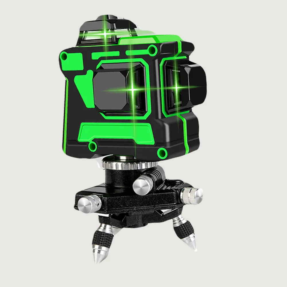 3D green beam rotating 12 line laser leveling system 16 line laser level land