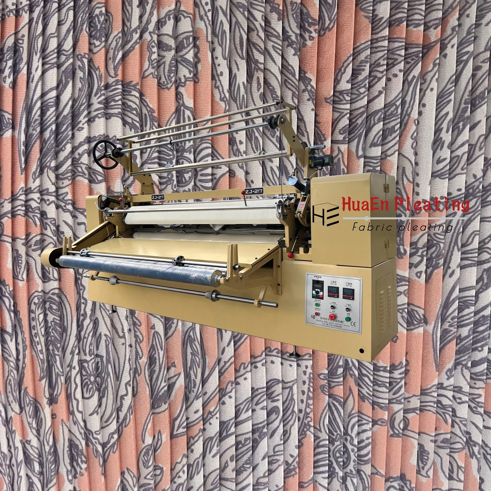 Фабрика HuaEn ZJ-217 текстильная бархатная кожаная складка plisse plisket plisado тканевая плиссированная