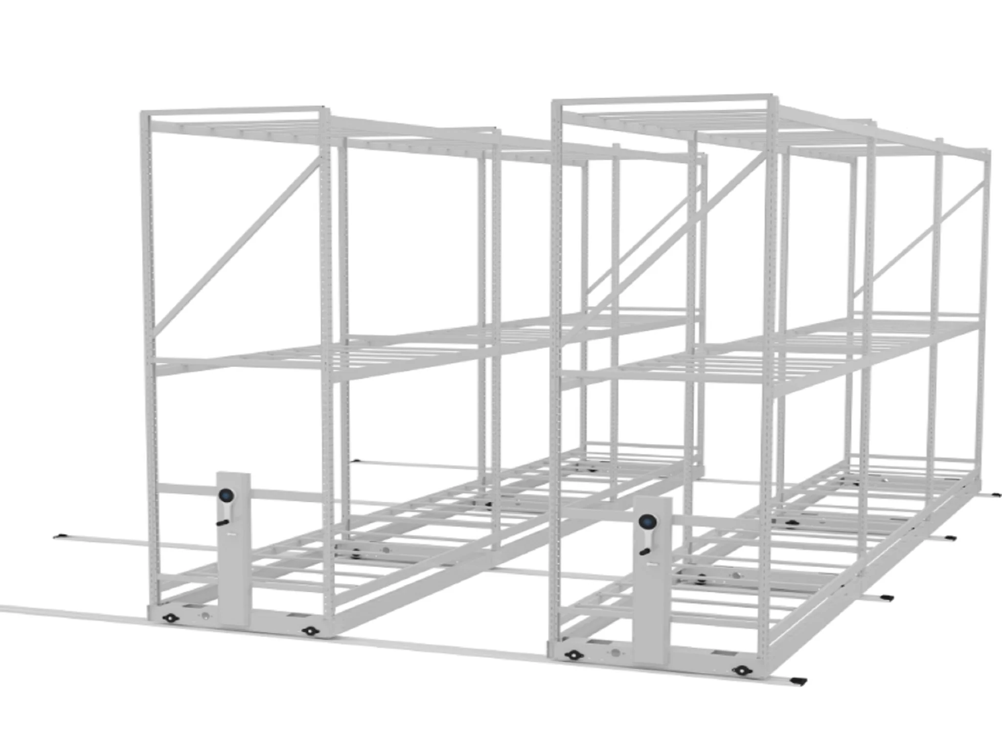 Vertical Rolling Table 4x8 Multi Level Long Planting Grow Rack System With Tray