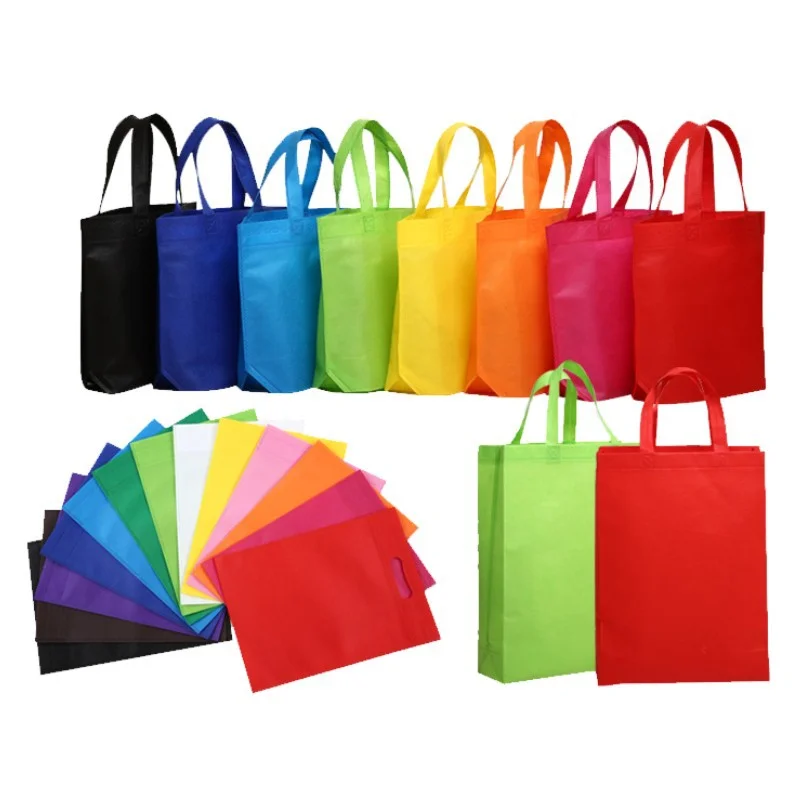 High quality Colorful Eco-friendly Laminated Custom Logo Shopping tote non woven bags
