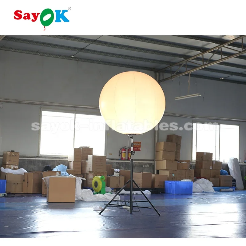 led inflatable tripod ball / light inflatable stand balloon for advertising