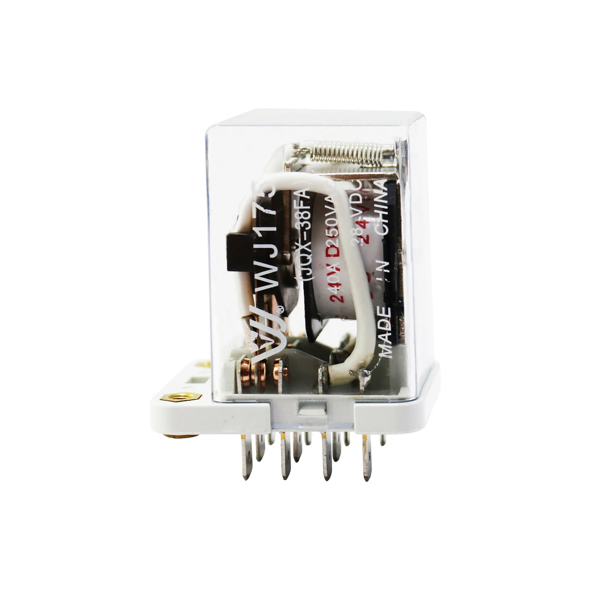 40ampere general purpose relay JQX-38F 40a relay silver alloy contact transparent 3 Phase Control protector 12v relays