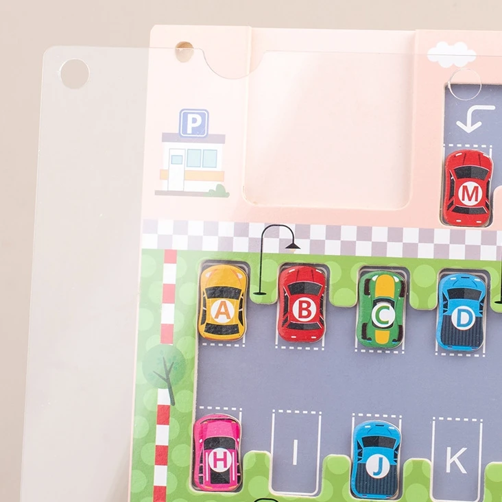 Educational spelling words alphabet board enlightenment logical thinking multifunctional magnetic letters car maze