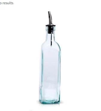 16 Oz, Oil and Vinegar Cruet with Stainless Steel Spout for Kitchen