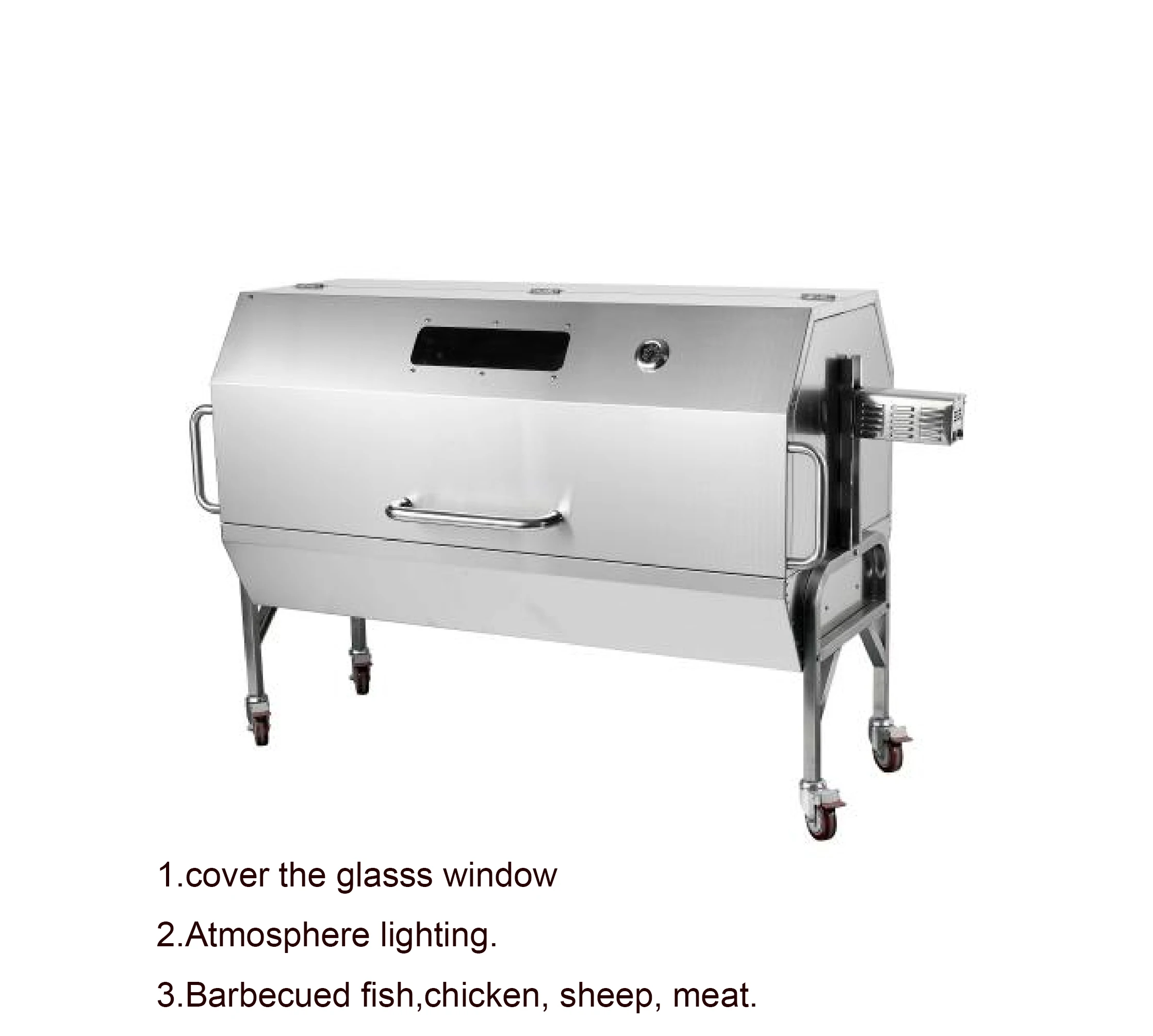High Quality gas BBQ Grill Portable Metal Oven for Gas and Carbon Propane Electronic Ignition for Camping and Parties