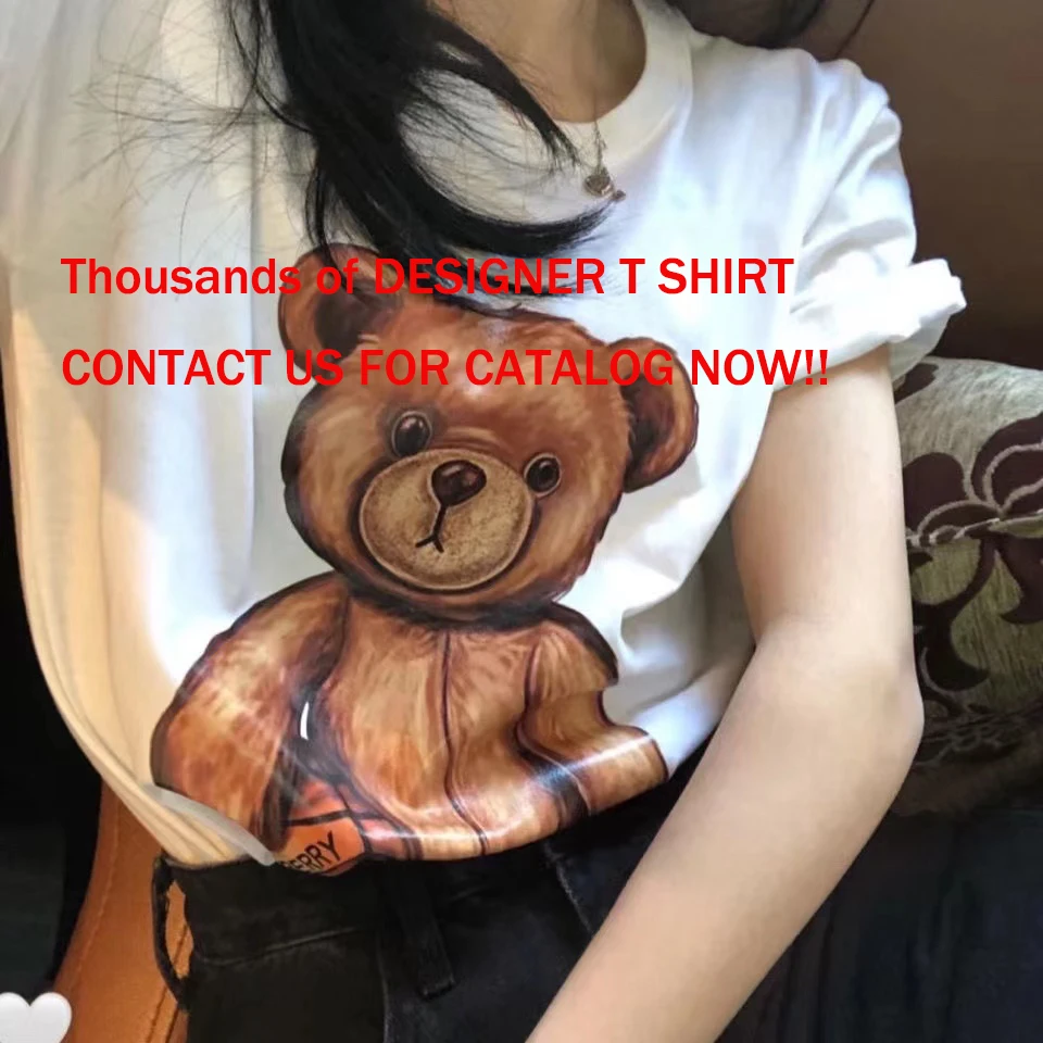 Men Luxury Designer Fashion Tee Shirt Custom Printed Famous Brand Casual Women Famous brand Summer Blouse Tees Tshirts