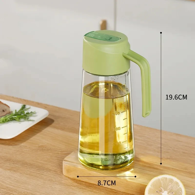 Automatic Opening and Closing Oil Dispensing Bottle Leak-proof Vinegar Dispenser Bottles Seasoning Storage Bottle
