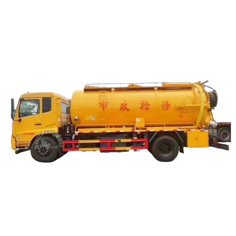 Best Selling Dongfeng 4*2 8-12L 190HP  Diesel Sewage Suction Truck for sale