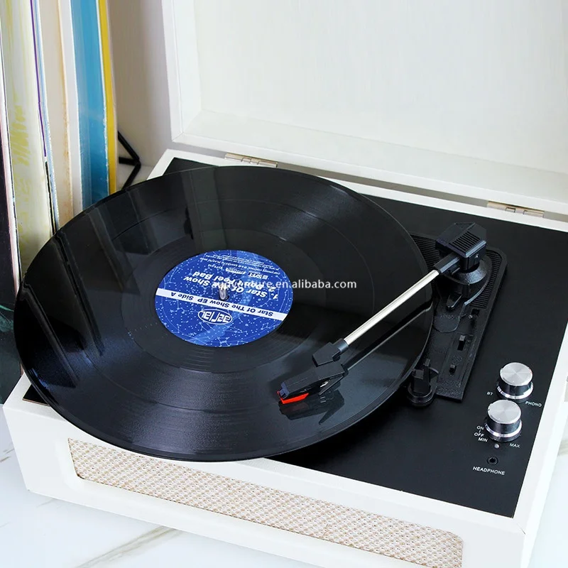 Factory new products 3 Speed  Vinyl Records Player Gramophone Phonograph Antique Turntable  Blue Tooth Record Player