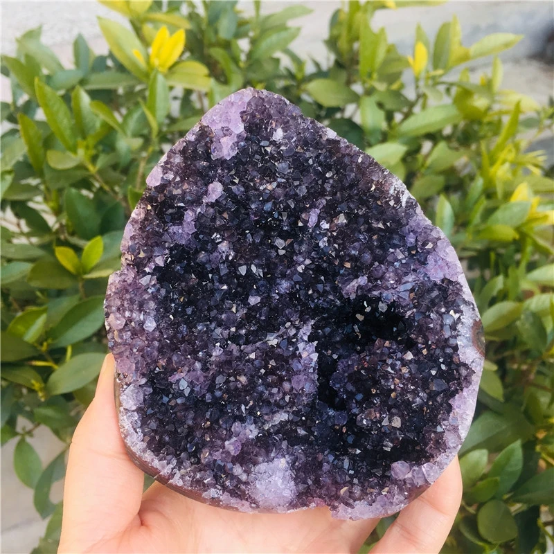 Natural stone amethyst geode Cave Quartz Crystal cathedral Healing Geode Cluster for decorations