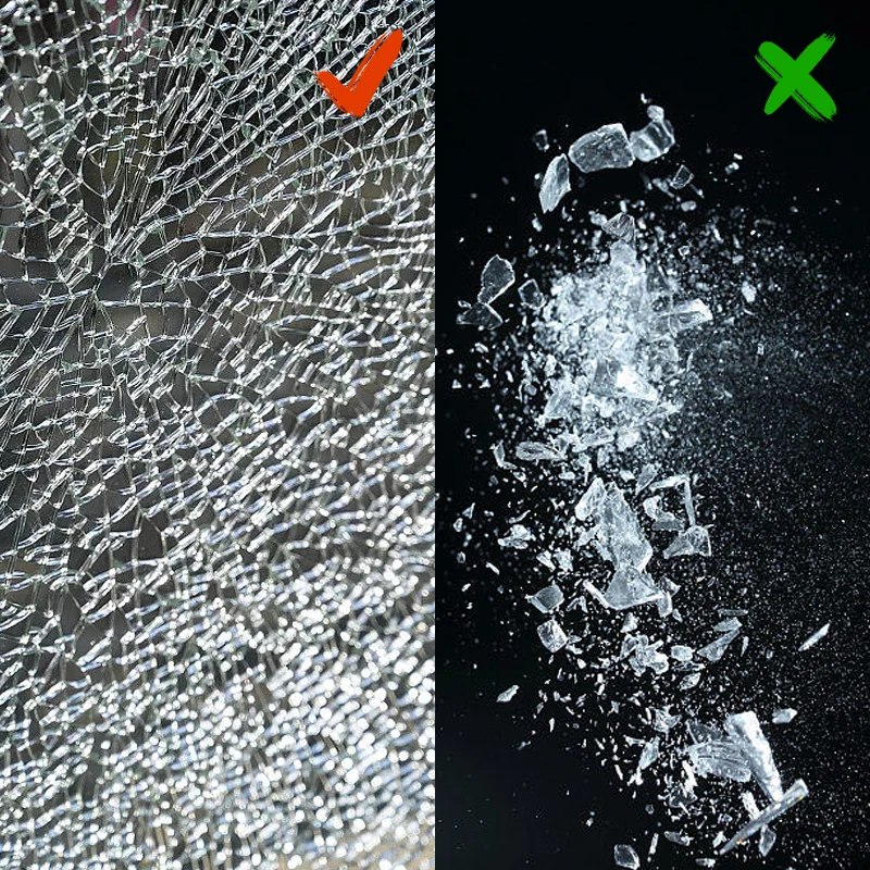 2mil 4mil 8mil 12mil Anti-Theft Explosion Protective Safety Window Glass Film Transparent Security Film For Home