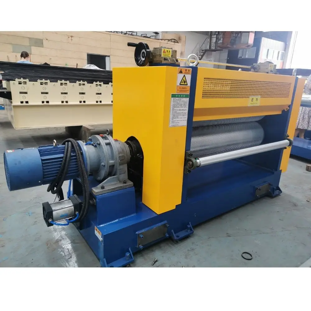 0.3mm-2mm Thickness Metal Sheets Steel Plate Diamond Checker Plate Cut to Length Embossing Machine with Auto Stacker