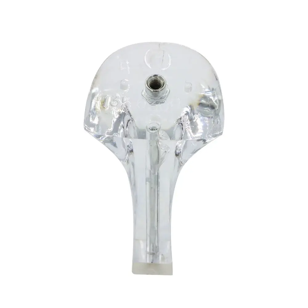 New design transparent crystal PC heel for sandals wedding shoes