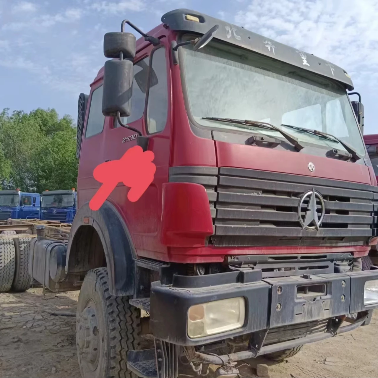 Бибен Подержанный тягач 40 тонн б/у Euro3 10 колесный грузовик прицеп 6x4
