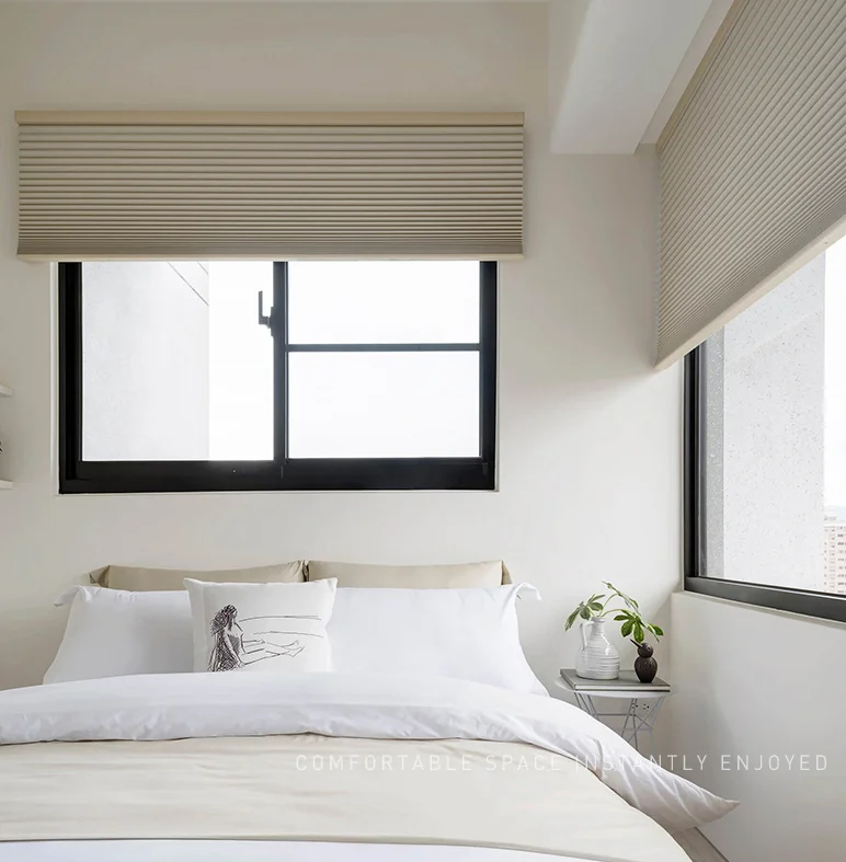 Top down  day and night cordless  honeycomb blinds Blackout cellular shades