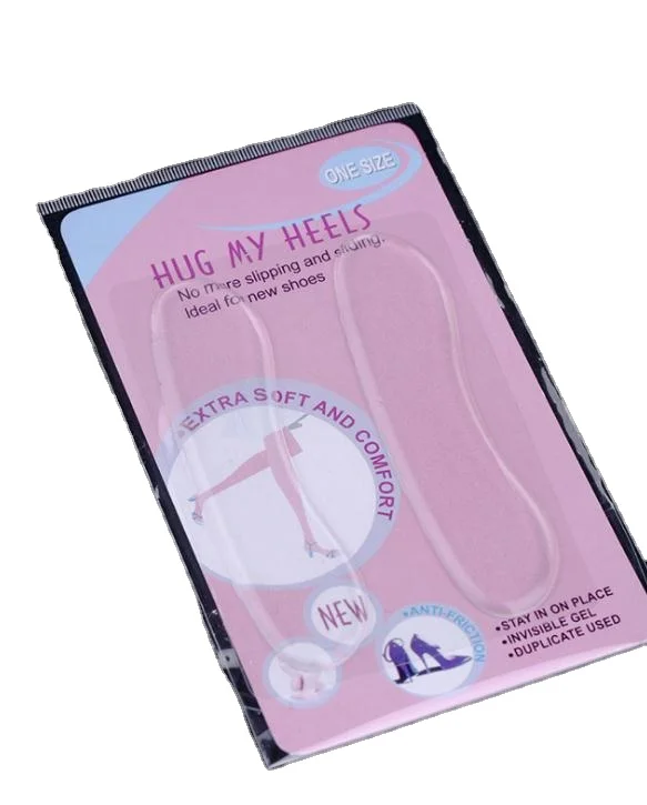 1 Pair Soft Transparent GEL Insert Heel Liner Grips Heel Protector High Heel Comfort Pads Feet Care Accessories