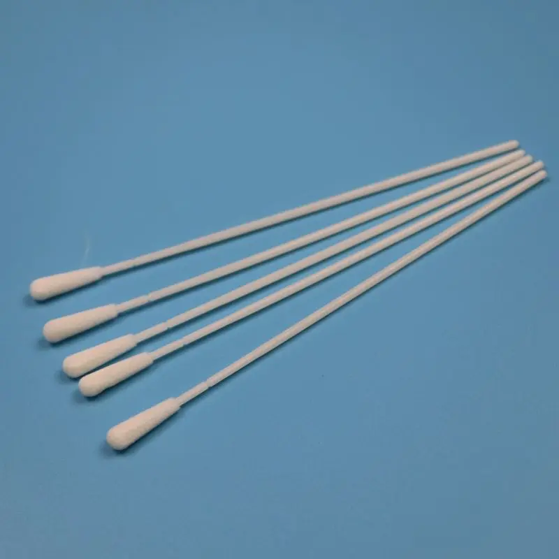 ABS Stick EO Sterile Specimen Collection Swab Disposable Flocked Nylon Medical Swabs
