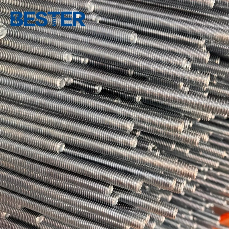 High tension ningbo iron din 975 black threaded bars a193 b7 stud bolts threaded rod thread bar