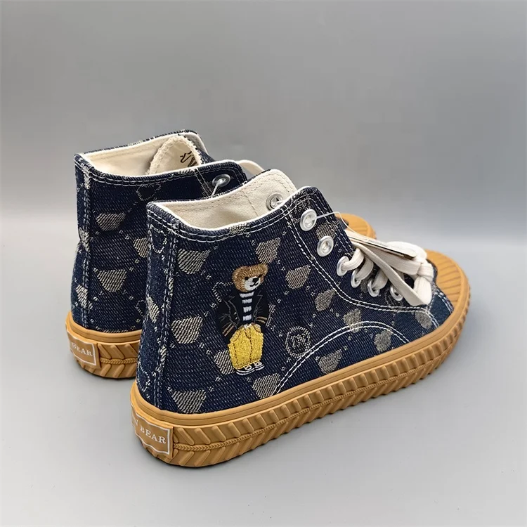 Wholesale Unique Sports Shoes Canvas Sneakers For Ladies Breathable Casual Shoe High Top Shoes Girls Printed Design