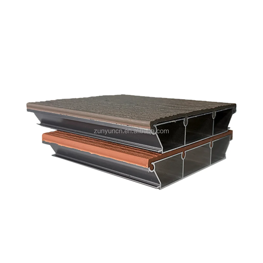 Factory Top Aluminum Wpc Decking for Outdoor Swimming Pool Balcony playground outdoor flooring Anti Slip decking