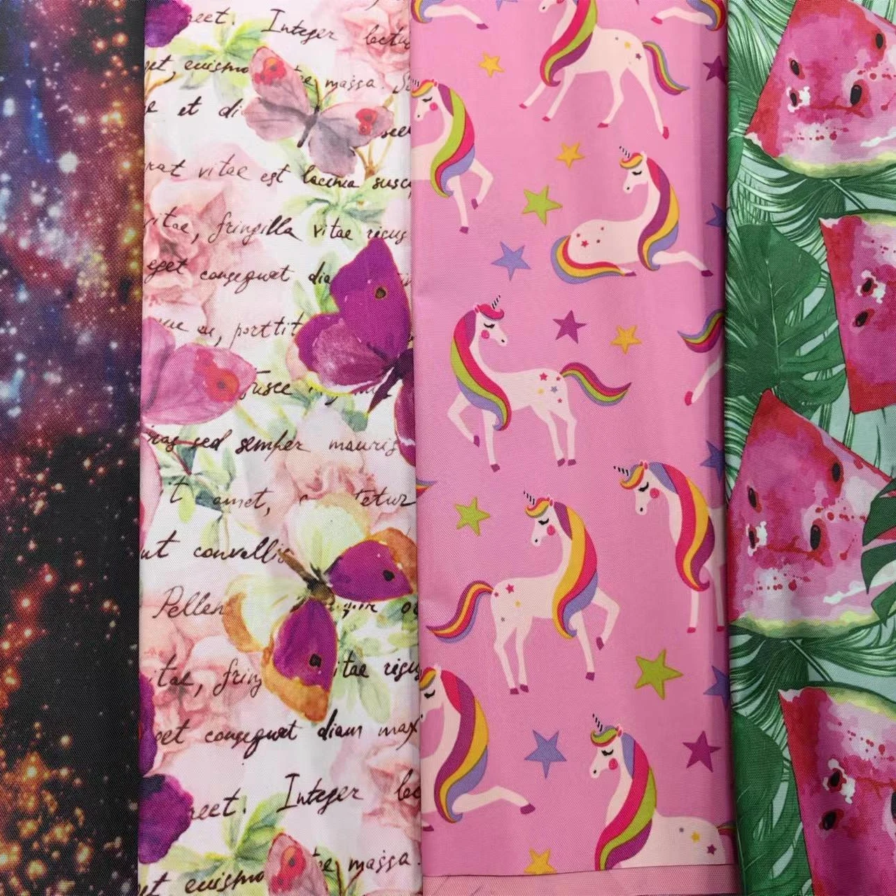 Wholesale Eco Friendly Recycle 210d Custom Printed 100% Polyester Oxford Fabric with Pvc Coated