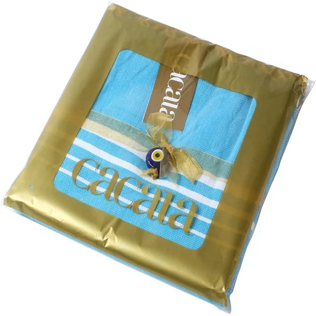 
100% cotton adult family towel Turkish beach towel striped with fringe hotel towel 