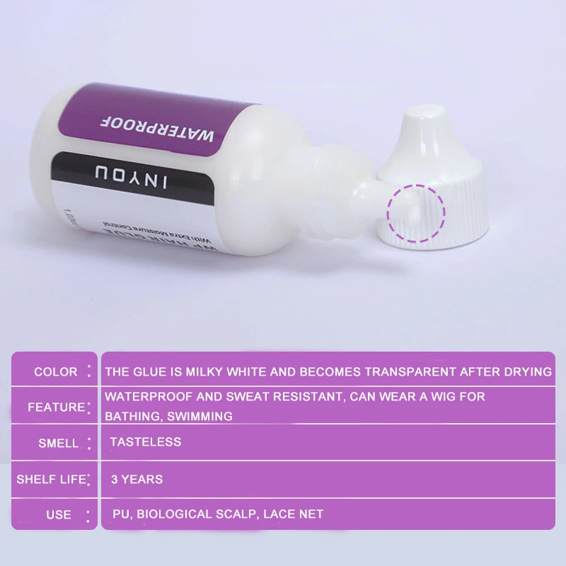 Private Label High Quality Adhesive Waterproof Strong Hold Latex Free Watermelon Lace Wig Glue Hair Extension Glue