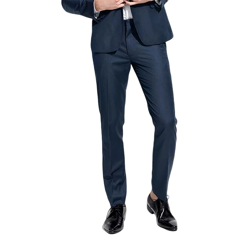 Slim Fit Formal Dress Business Shirts Casual Pants Suit Trousers For Men
