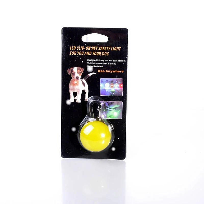 Safe At Night Pet LED Flashlight Pet Pendant Collar Glowing Pendant Pet Leads Necklace Luminous Bright Decoration Collar