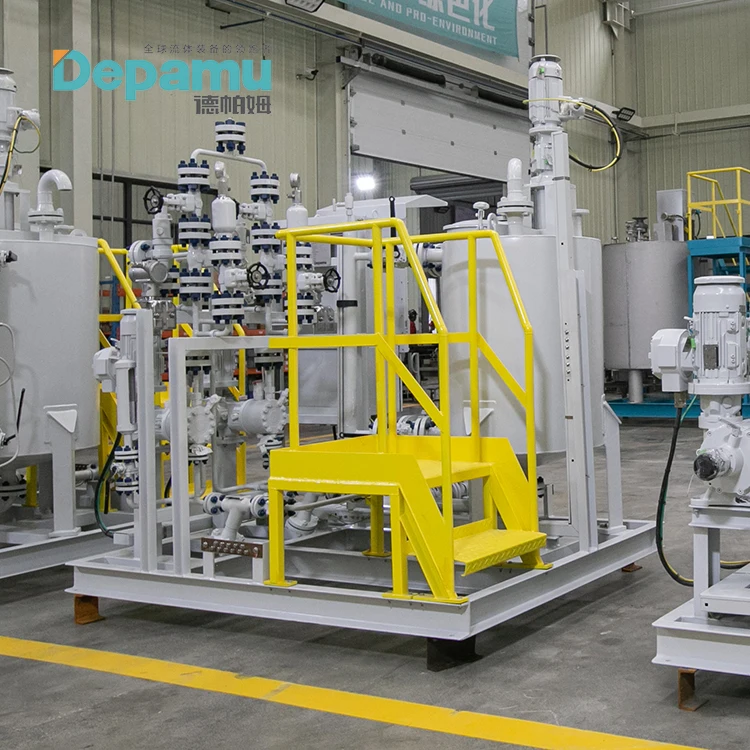 DEPAMU Chemical Dosing Skid DPJY-0.3X1-DPMSWAB10-14.5 with Two Metering Pump and a Tank for Petroleum and Petrochemical Industry