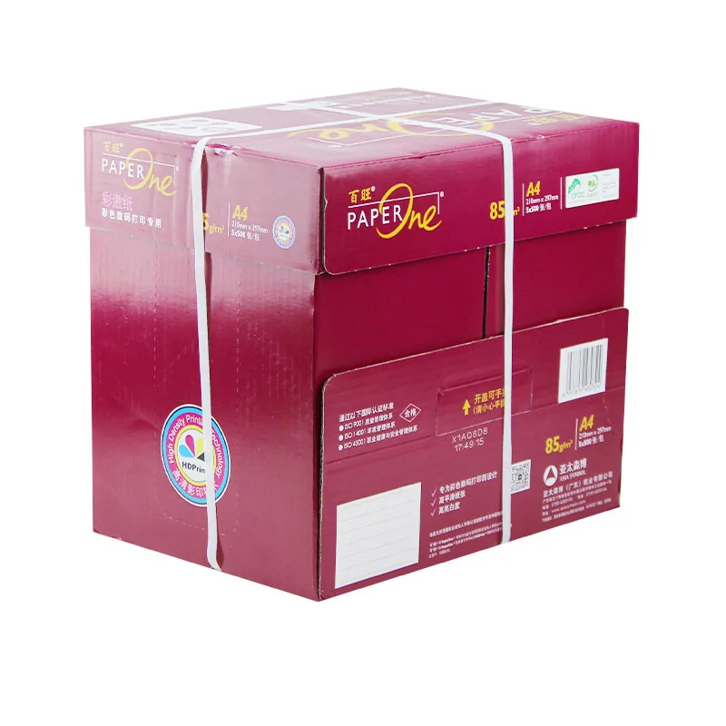 Oem Grade a Printing Paper Manufacturers 500 Sheets 80g Double Copy Ream Format High Quality Print 80gsm A4 Sheet