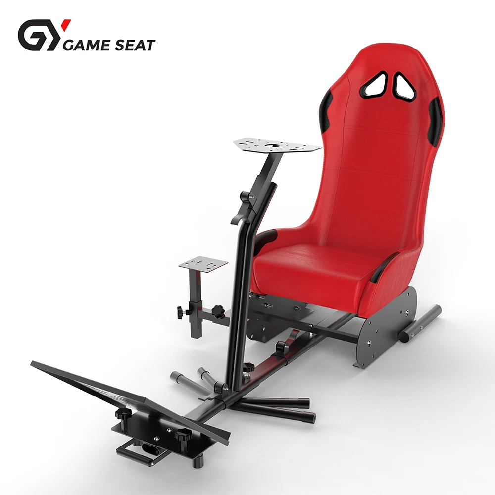 GY021 Professional Racing Car Simulation Driving Game Seat Metal Racing Bracket Seat Racing Simulator Cockpit For Sale