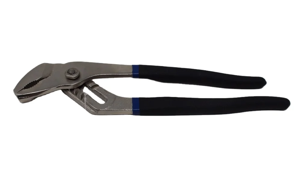 Custom 10 Inch High Quality Combination Pliers Steel Groove Joint Hand Tools PVC Plastic Handles Industrial Grip DIY Application