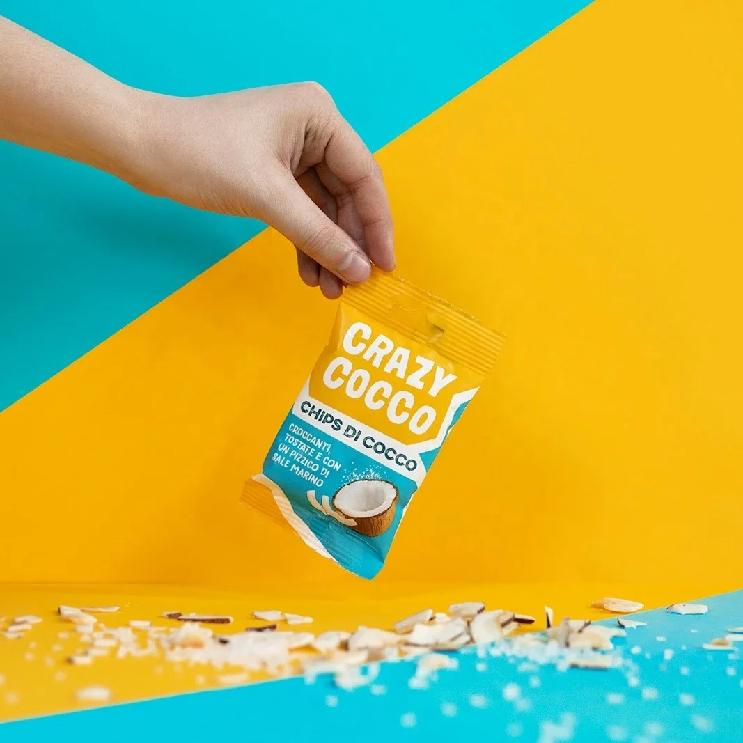 Custom Printing Plastic Coco Chips Packaging Material for Snack Food Packaging Bag Food Packing PE Vacuum Bag Heat Seal Accept