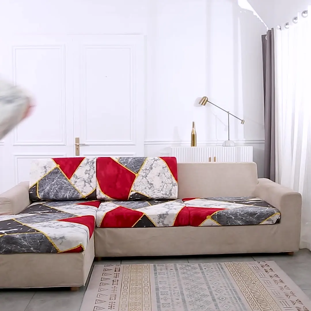 Всесезонный универсальный чехол для дивана, комбинированный эластичный чехол для одноместного и двухместного дивана, стирающийся чехол для дивана