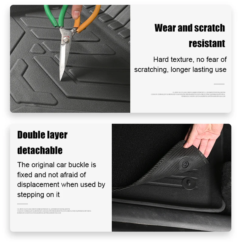 Factory Direct Sales Hard Wearing Luxury Tpe Car Floor Mats Wash Paper for Mazda 3 2019-2021