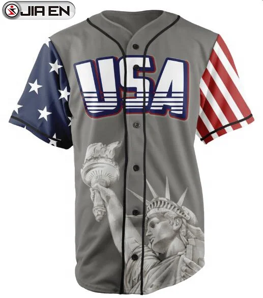 Hight quality sport jersey baseball kids custom made team usa baseball uniform