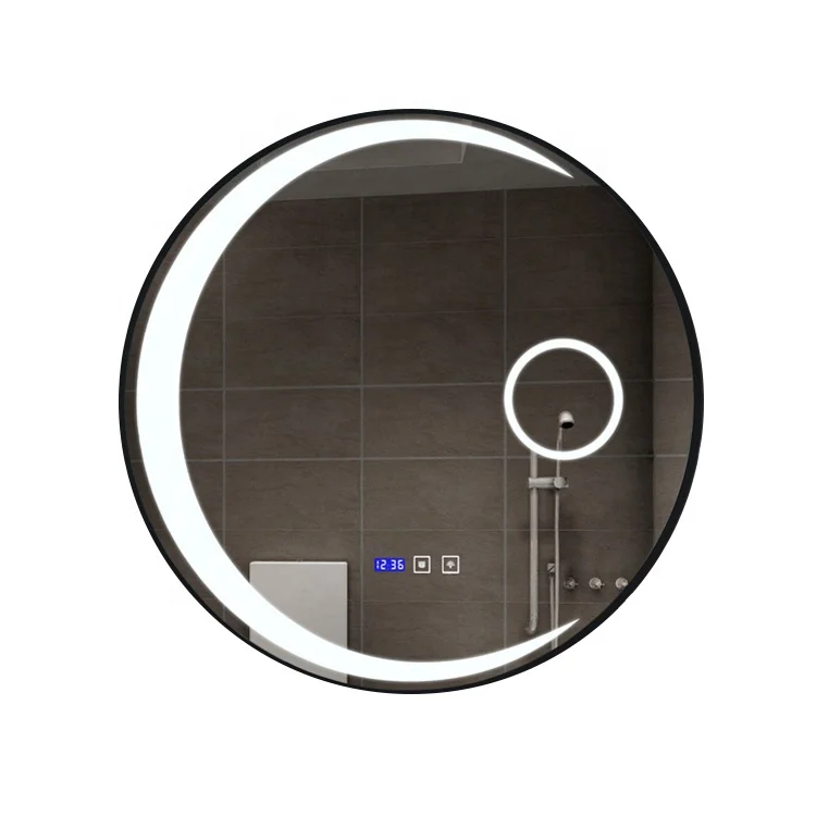 5MM round wall modern home makeup smart lighted design led mirror