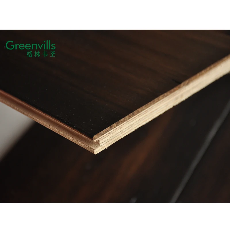 14MM thickness engineered bamboo wood flooring, factory wholesales worn black wood floor