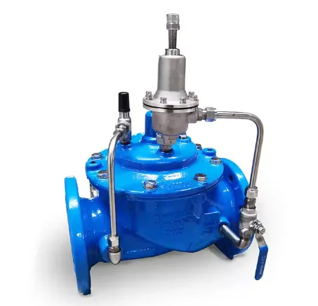 Pn10/16 Double Flange Ball Float Valve with Hydraulic Power Pressure Relief Reducing Control OEM Customizable Water Application