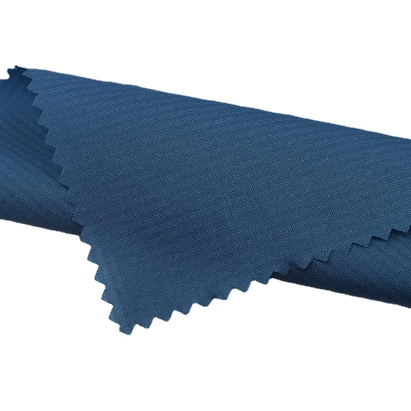 
2020 hot sale 20d nylon low elastic 0.15 double line plaid summer sunscreen fabric breathable lightweight down jacket fabric 