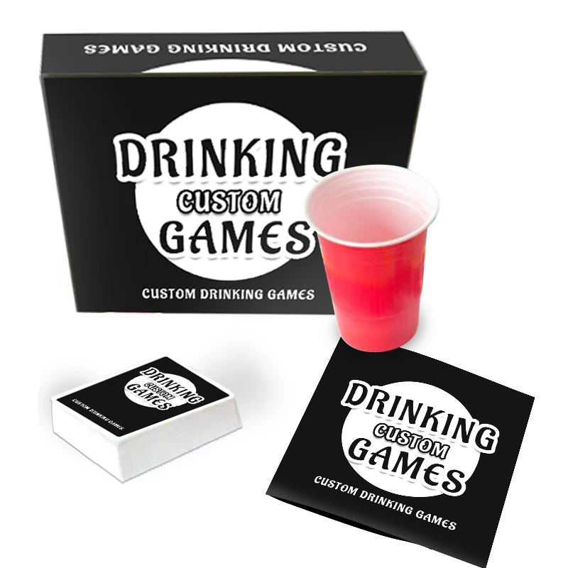 Top Sale Quality Wholesale Family Friend Funny Board Game Printing Drink Playing Cards Custom Card Game