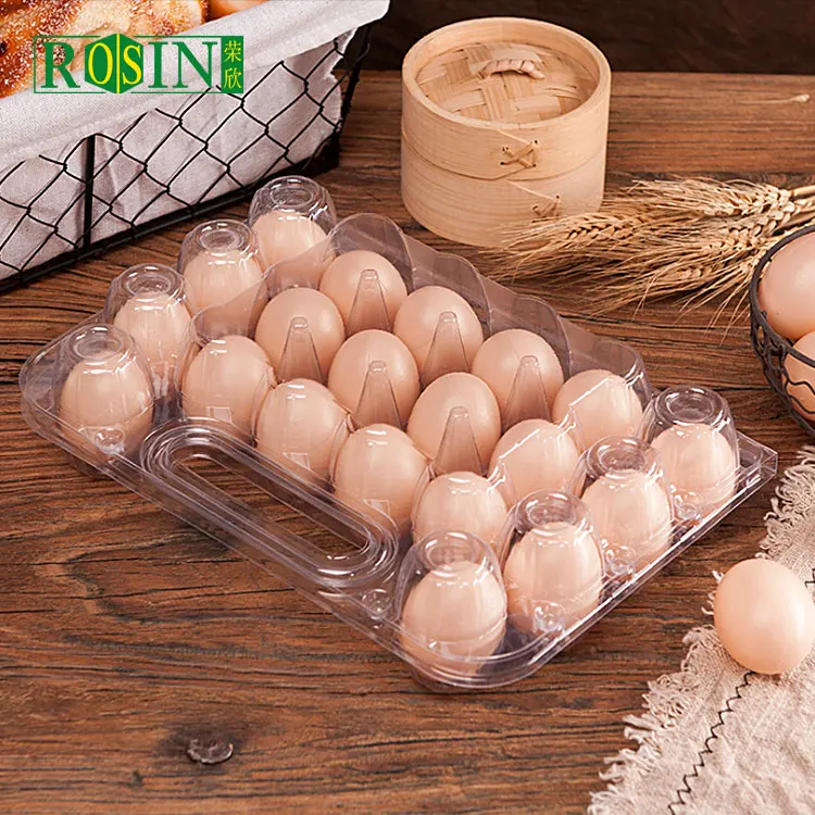 custom plastic egg tray with handle egg trays 30 chicken eggs tray cover packaging box for shipping