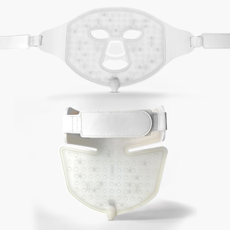 2022 Silicone LED Mask Face Beauty LED Facial Mask Therapy LED Red Light Silicone Mask With Neck