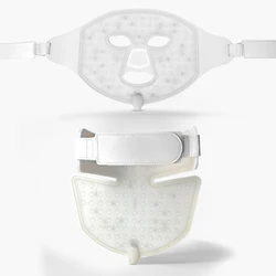 2022 Silicone LED Mask Face Beauty LED Facial Mask Therapy LED Red Light Silicone Mask With Neck
