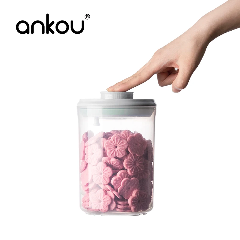 BPA Free Clear Pantry Organization Kitchen Grain Flour Plastic Food Storage Container On 10 Piece Set