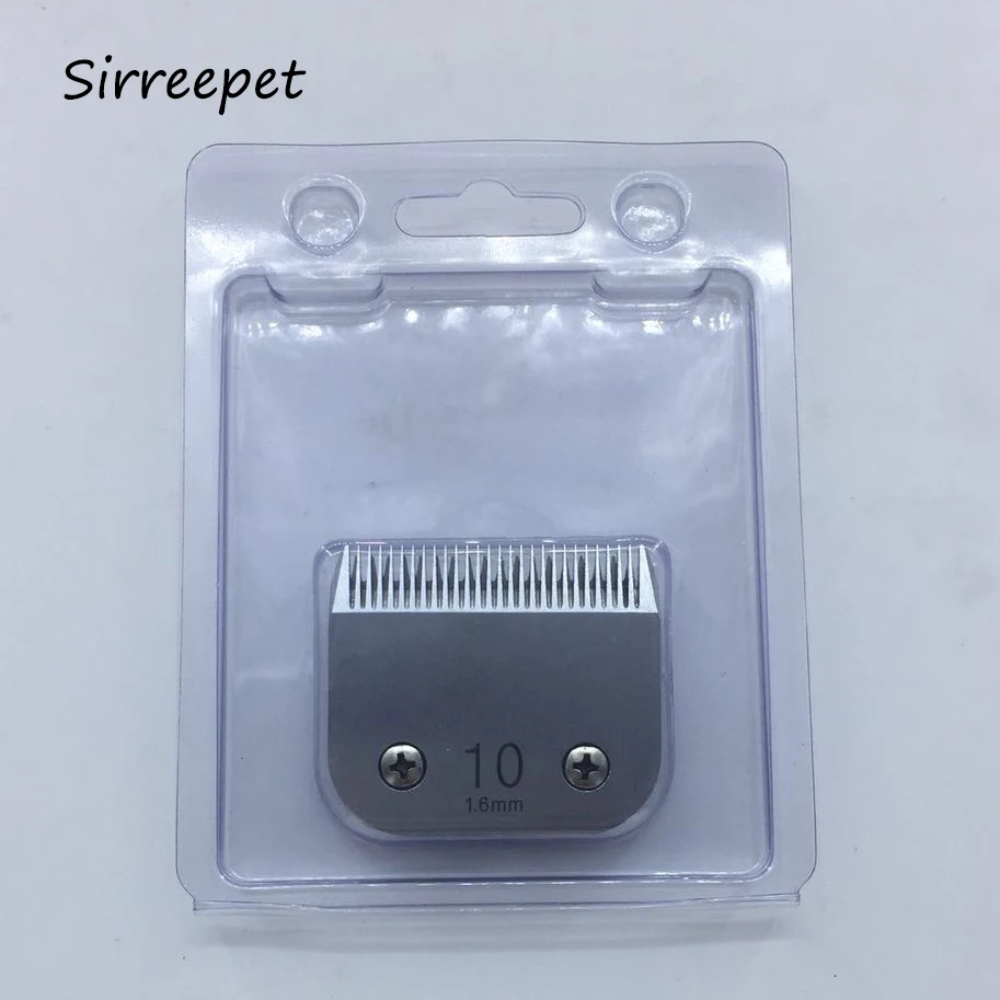 
Sirreepet professional pet clipper replacement blade 10#(1.6mm) steel and ceramic fit andis oster laube conair wahl grooming 