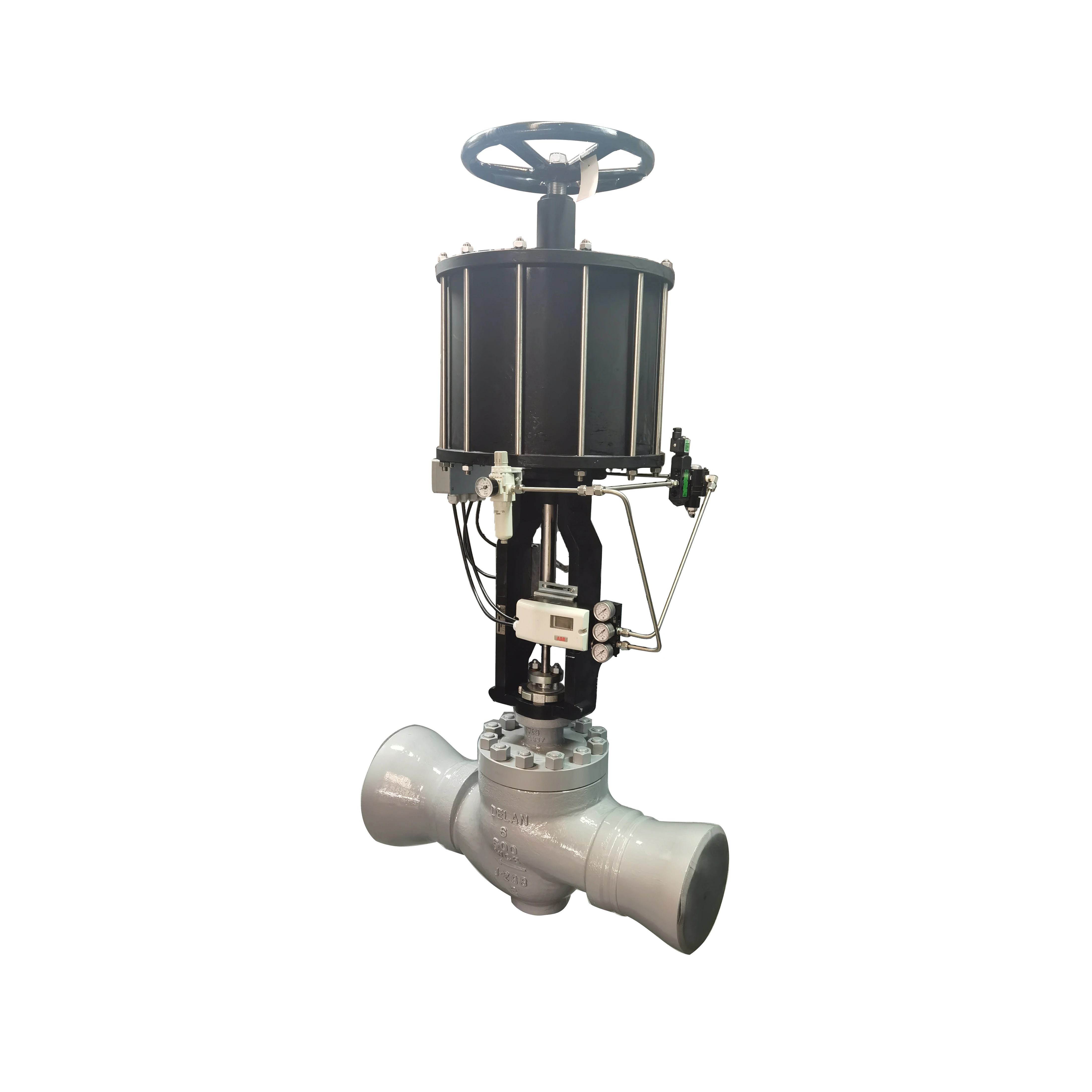 OEM Pneumatic Control Valve DN25 1inch AC220V WCB Flange End Pneumatic Diaphragm Regulation Valve